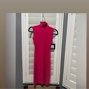 Norma Kamali excellent condition 
Pink Sleeveless Turtleneck Dress